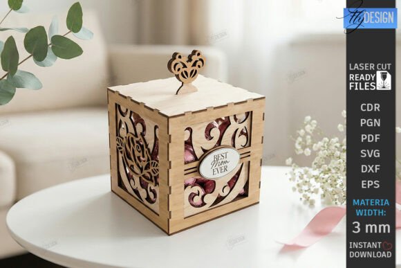 Download Mother's Day Gift Box Laser Cut | CNC - Premium Resources